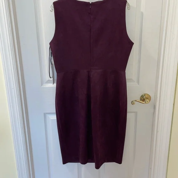 Purple plum suede dress - Picture 2 of 6